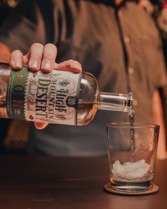 HMD Barrel Rested Gin - Pouring
